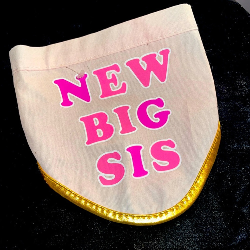“Woof” brand New Big Sis dog bandana NWT s/m